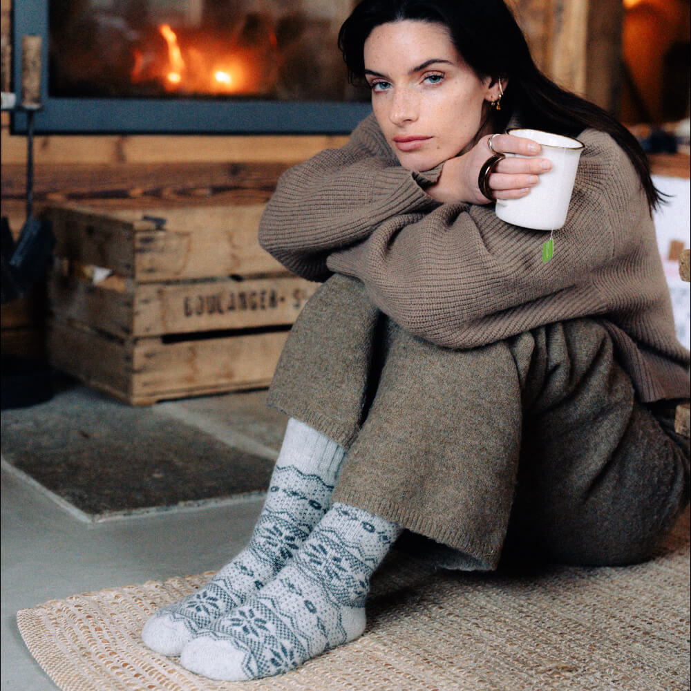 Bergen Wool - White (1 Pair) - Image 3