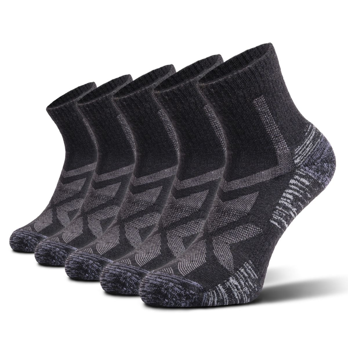 Hiking - Black Low-Cut (5 pairs) - Image 7